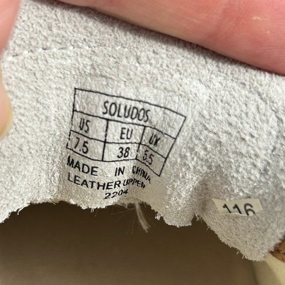 NWOB Soludos Leather Ibiza Platform Psychedelic Spiral - Picture 11 of 13